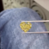 Hàng Tuyển - Kim Cương Trái Tim Vàng Cực Đẹp 7.61 Carat Chỉ  $195.000